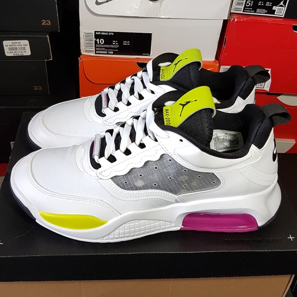 AIR JORDAN MAX 200 WHITE/FUCHSIA MEN'S US SIZE 9.5 BRAND NEW IN BOX - Picture 7 of 16